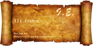 Ill Endre névjegykártya