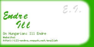 endre ill business card